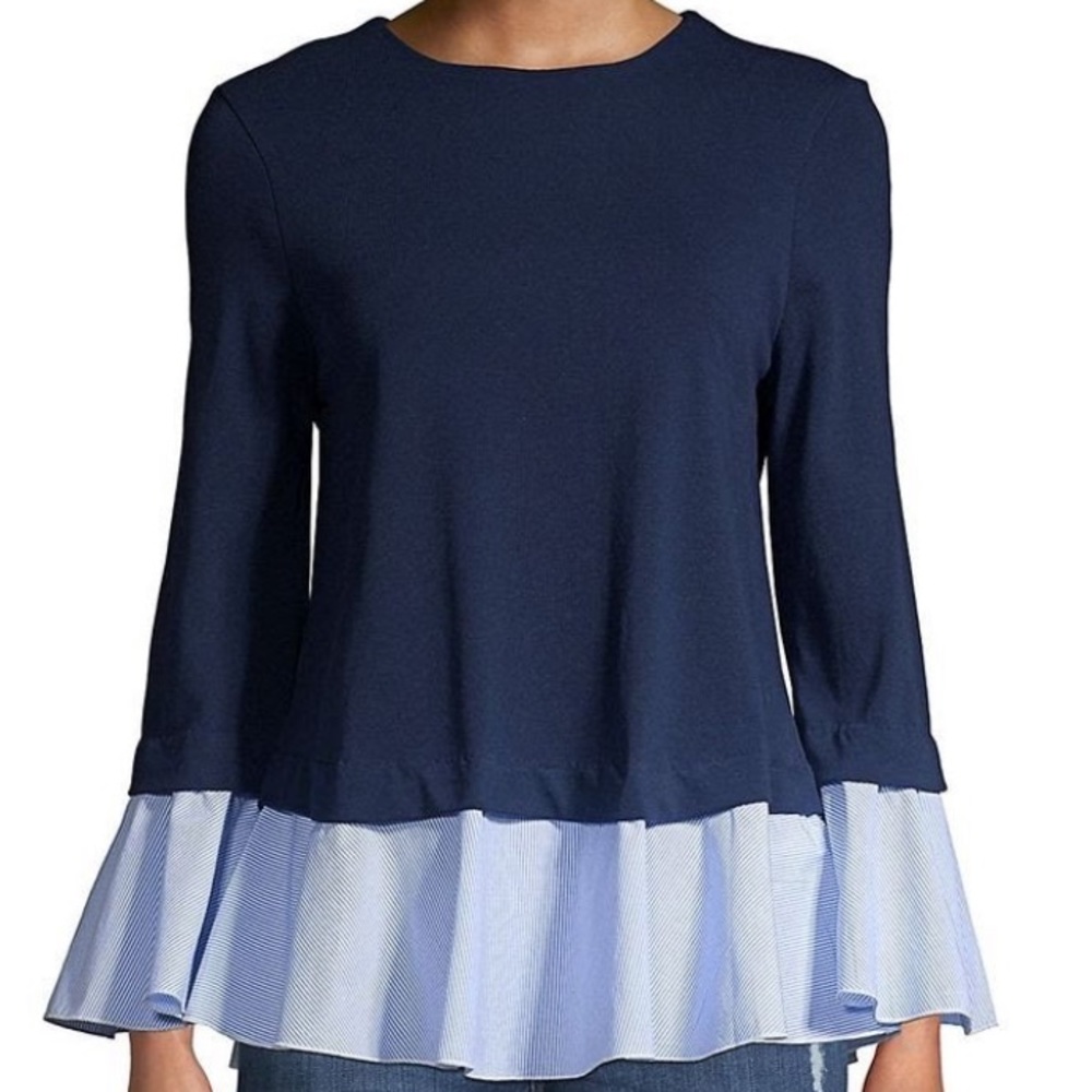 Beach Lunch Lounge Bell Sleeves & Stripes Top